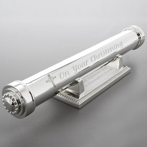 Personalizado en su portacertificados de bautizo - Regalo perfecto para bautizo - Regalo de bautismo - Regalo para recién nacido