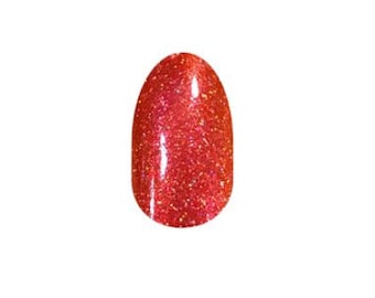 TRICK or TREAT YOURSELF - Retired - Color Street - Shimmery Orange Red Duochrome Holographic Glitter  - Hard To Find