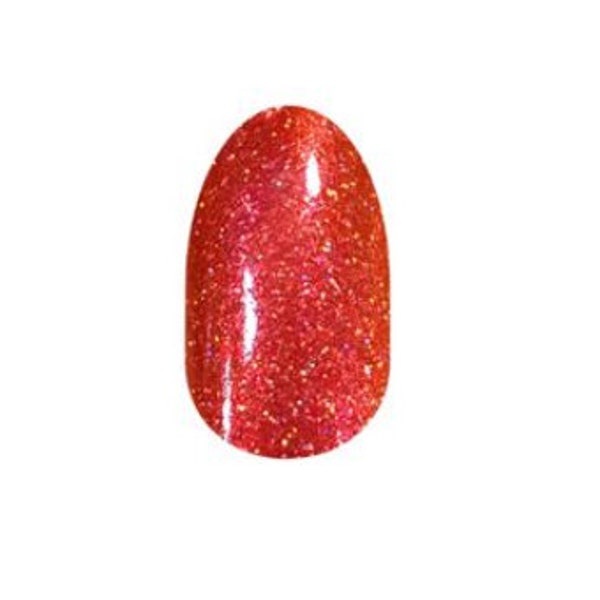 TRICK or TREAT YOURSELF - Retired - Color Street - Shimmery Orange Red Duochrome Holographic Glitter  - Hard To Find