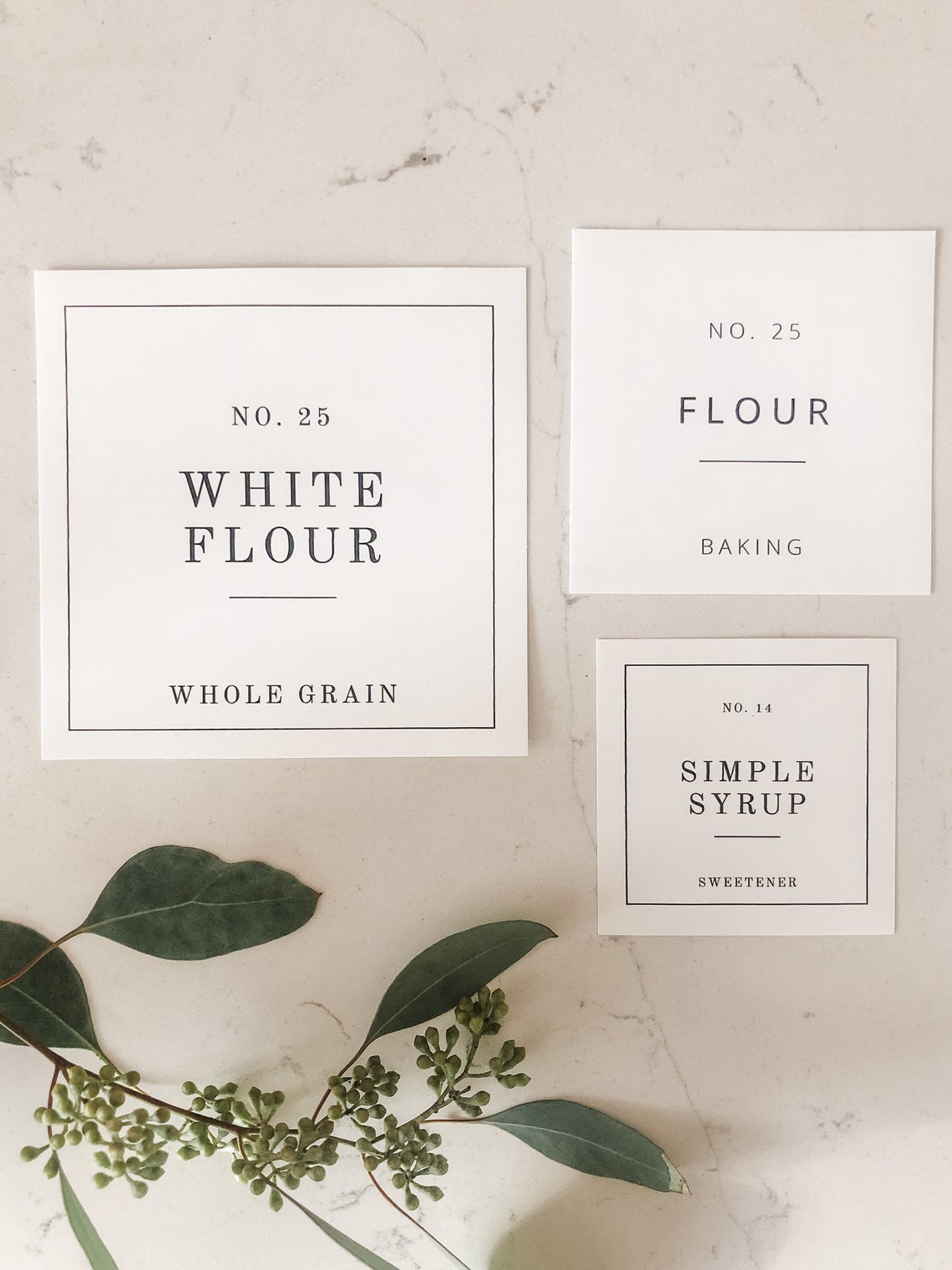 Minimalist Pantry Label Template Customizable Labels Etsy