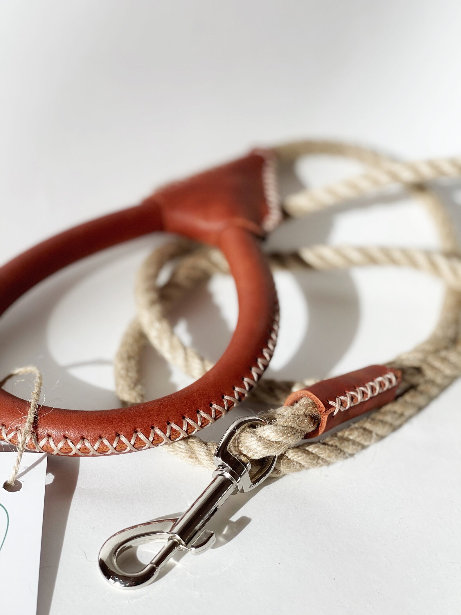 Leash for dogs Handmade leather leash Puppy Leash Brown Etsy