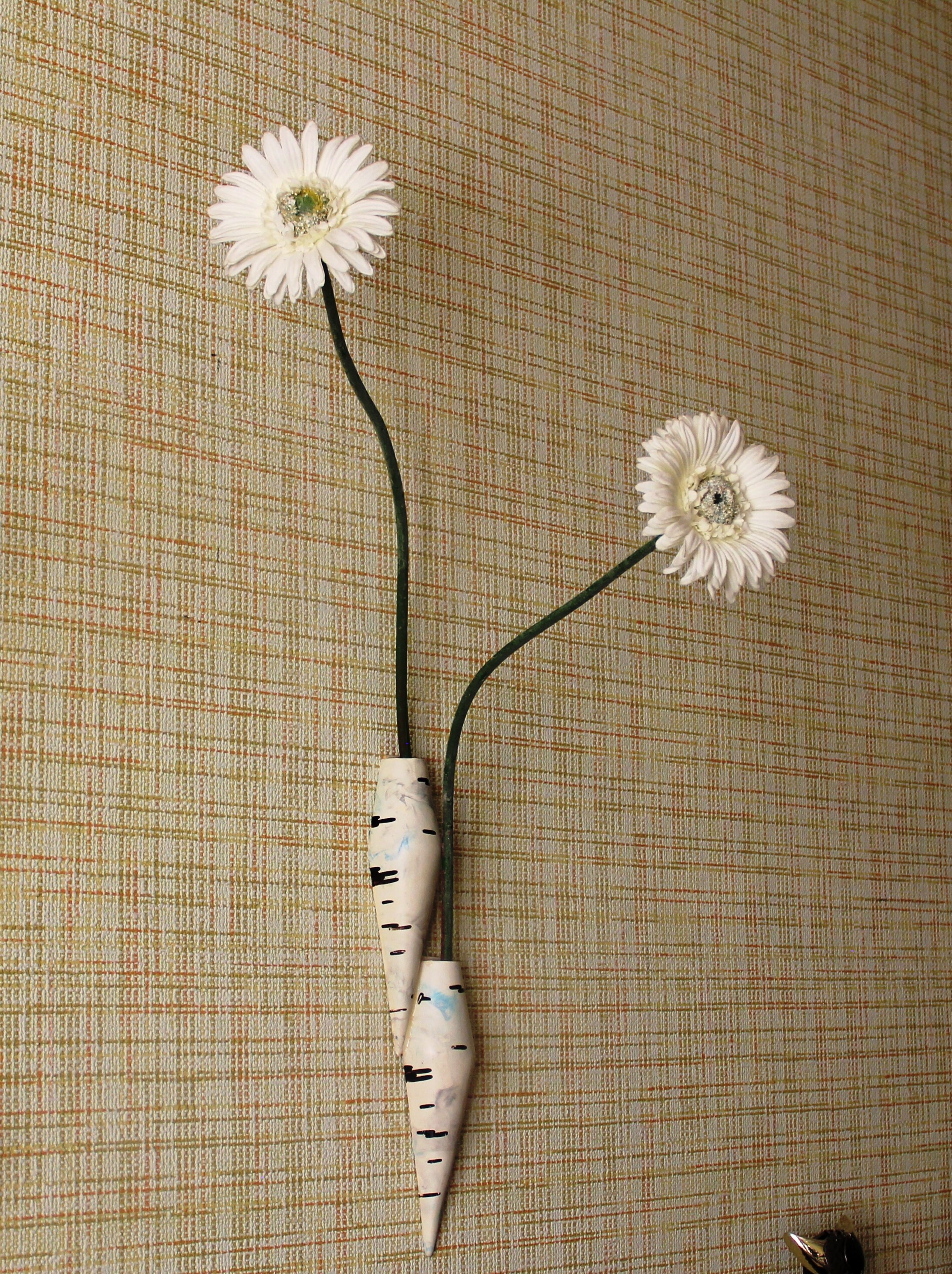 Vintage Plastic Artificial Flower Wall Holders.Set of 3.Plant Etsy