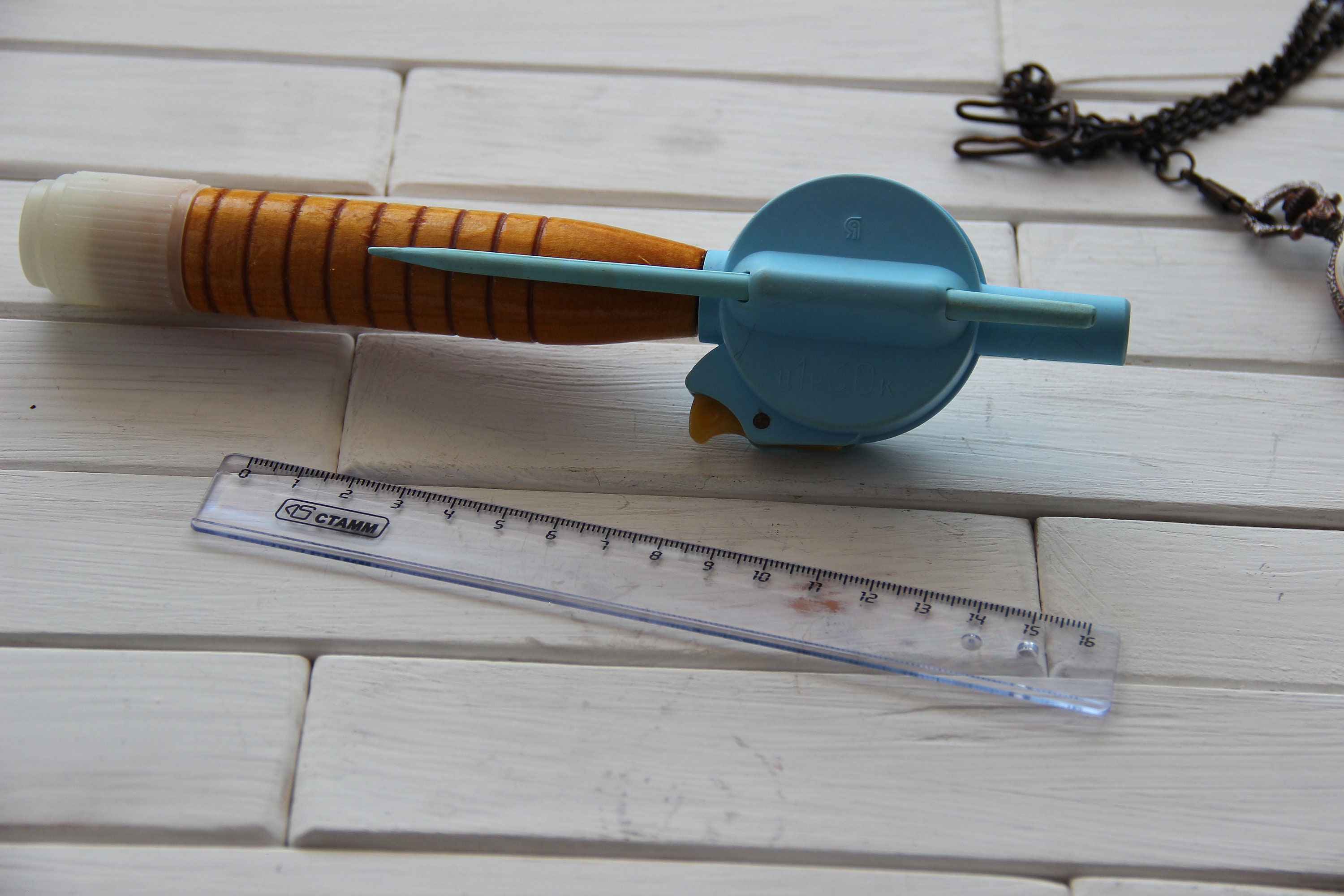 Soviet Vintage ice fishing rod.Fishing rod for winter Etsy
