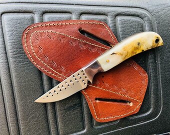 Heritage Cowboy Knife - Authentic Sheep Horn Handle