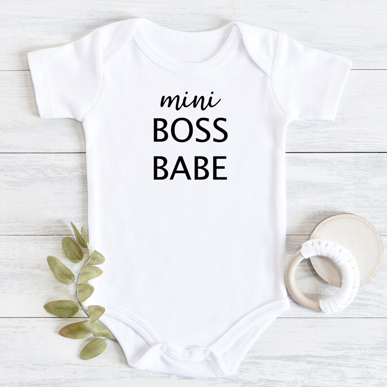 Mini Boss Babe Onesie\u00ae- Funny Baby Onesie\u00ae- Cute baby Onesie\u00ae Baby Shower Gift Baby Girl Baby Boy- New Baby- newborn