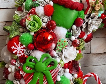 Lighted Christmas Wreath, Christmas Wreath With Lights for Front