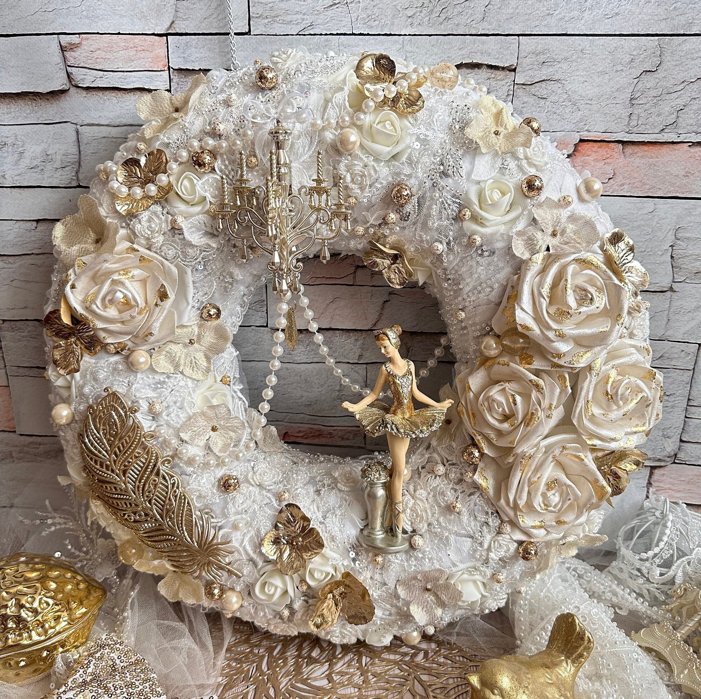 アンティーク雑貨 Shabby Chic Floral Wreath Handmade il_fullxfull.5831245674_i9m1.jpg