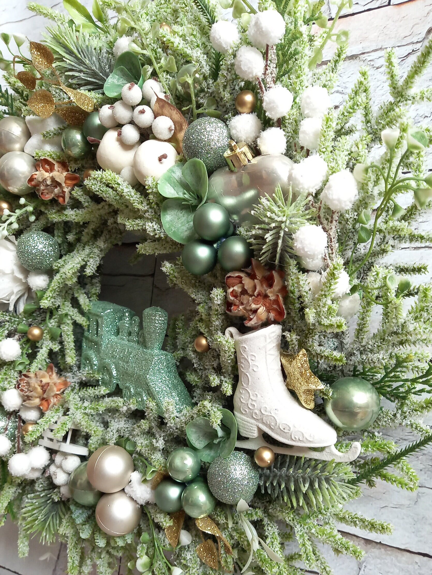 Polar Express, Christmas Wreath for Front Door, Winter Wreath