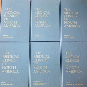 Vintage Hardcover 6 volumes of Medical Clinics of North America