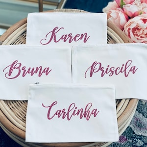 Personalized Bachelorette Makeup Cosmetic Bag Bridesmaid Gifts | Personalized Makeup Bag | Personalized Gifts | Bridesmaid Gifts |
