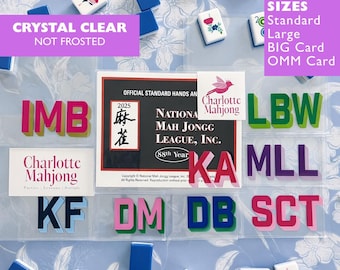 Mahjong Card Sleeve, Personalized Mahjong Gift NMJL Card Sleeve Mahjong card holder case, Mahj gift Mahjong Big Card