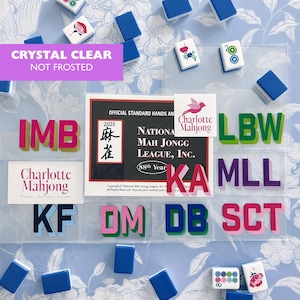 Mahjong Card Sleeve, Personalized Mahjong Gift NMJL Card Sleeve Mahjong card holder case, Mahj gift Mahjong tile LARGE NMJL card sleeve only