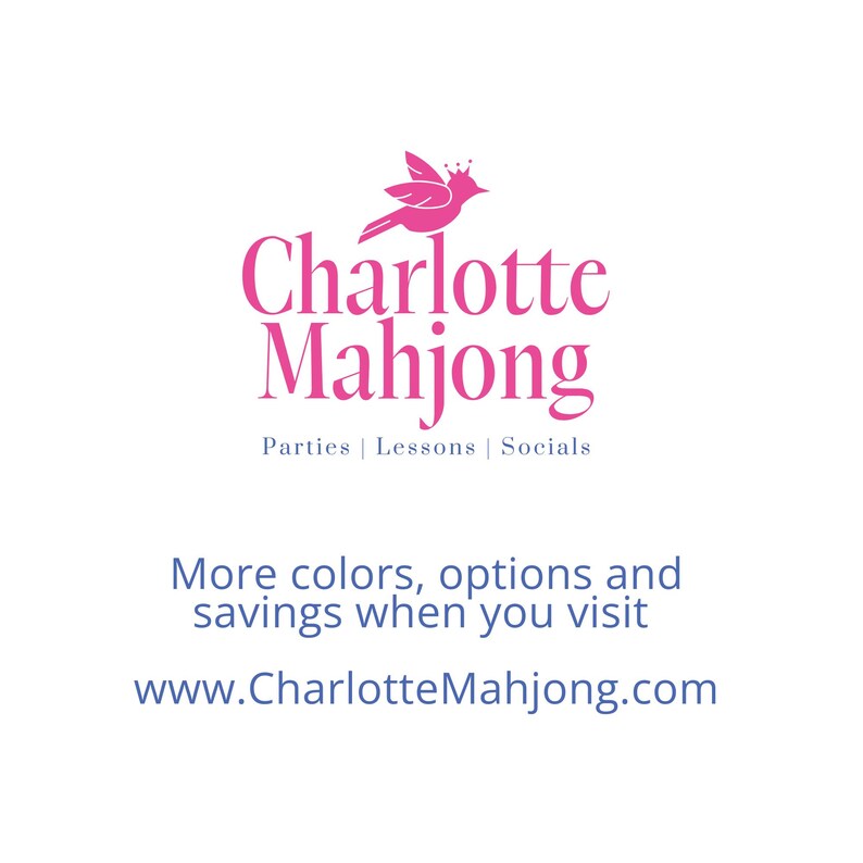Tapete de Mahjong Floral – Diseño Botánico de Pájaros Azules Inspirado en Charleston imagen 8