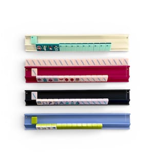 Wooden Mahjong racks & magnetic pushers; White mahjong racks Magenta mahjong wooden racks; magnetic image 2