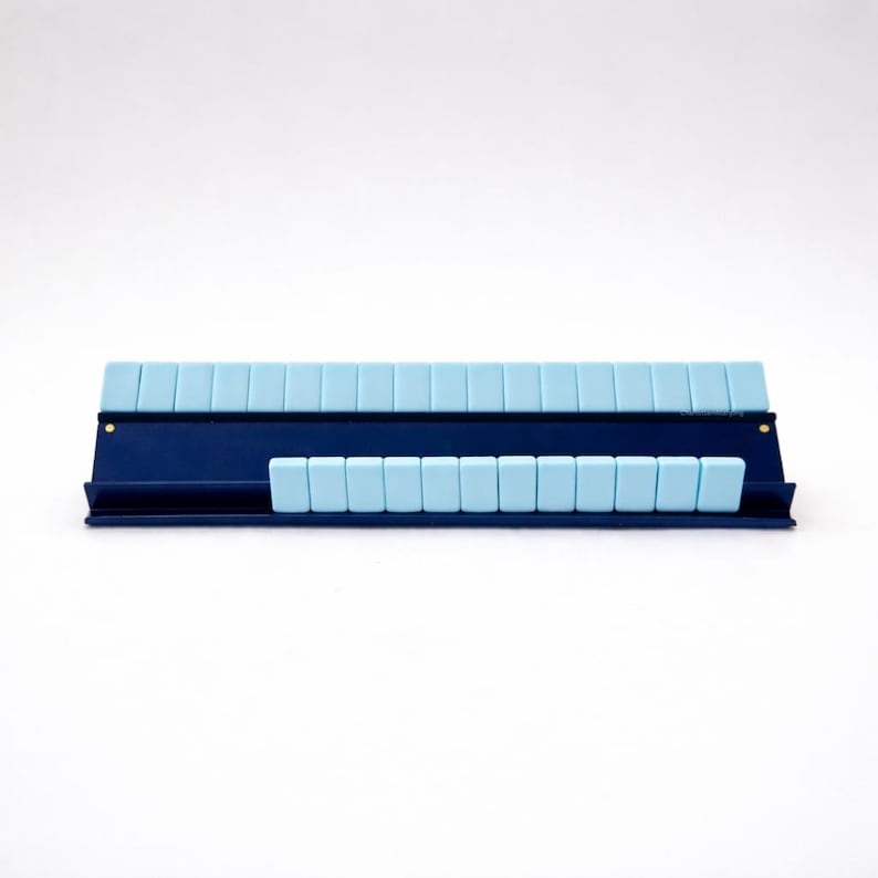 Wooden Mahjong racks & magnetic pushers; White mahjong racks Magenta mahjong wooden racks; magnetic image 6