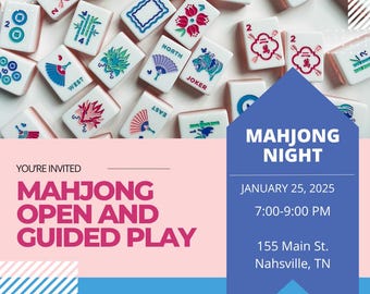 Mahjong Instagram Event Vorlage