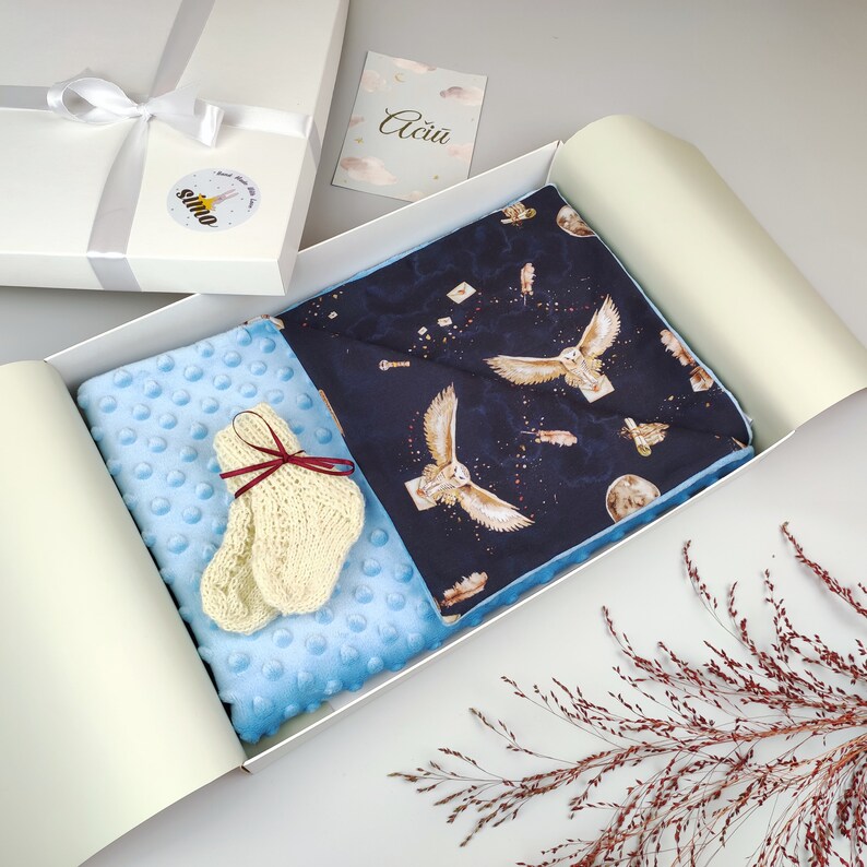 Couverture Harry Couverture Hibou Couverture Bebe Garcon Etsy France