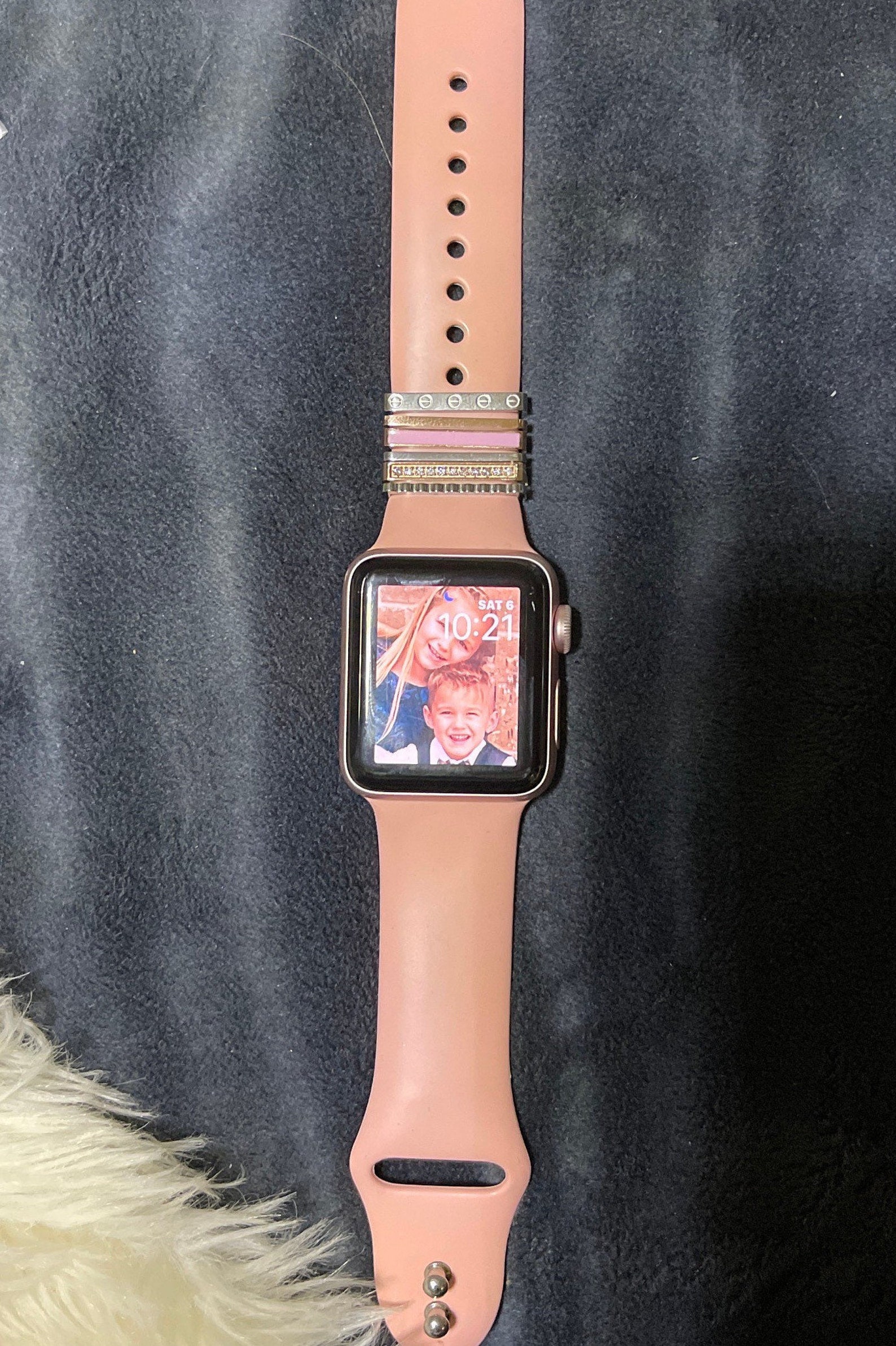 Apple Watch band stackable rings Etsy