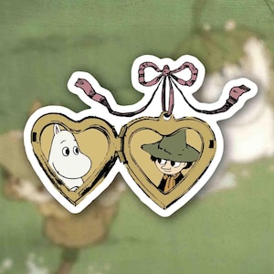 Locket Design Swedish Creature Cartoon Sticker