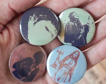 Frankenstein Chararacters Pinback Buttons