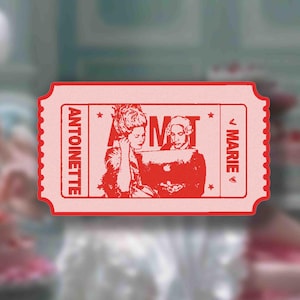 Marie Antoinette Movie Ticket Sticker