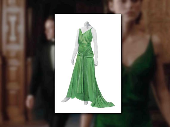 LAST CHANCE- the Green Atonement Dress Original Painting Print - Etsy