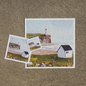 Winziges Häuschen am Meer – Kunstdruck eines Originalgemäldes