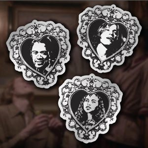 Vampieren Louis Lestat Claudia-sticker glanzend metallic