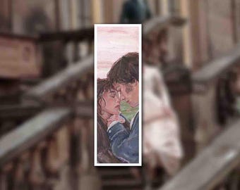 Segnalibro di Orgoglio e pregiudizio con opera d'arte originale