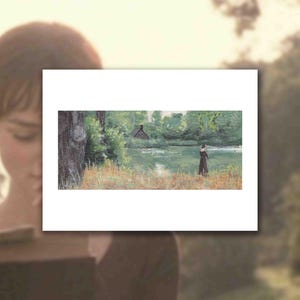 Pride and Prejudice Lake Scene 2005 movie Print of Original Painting