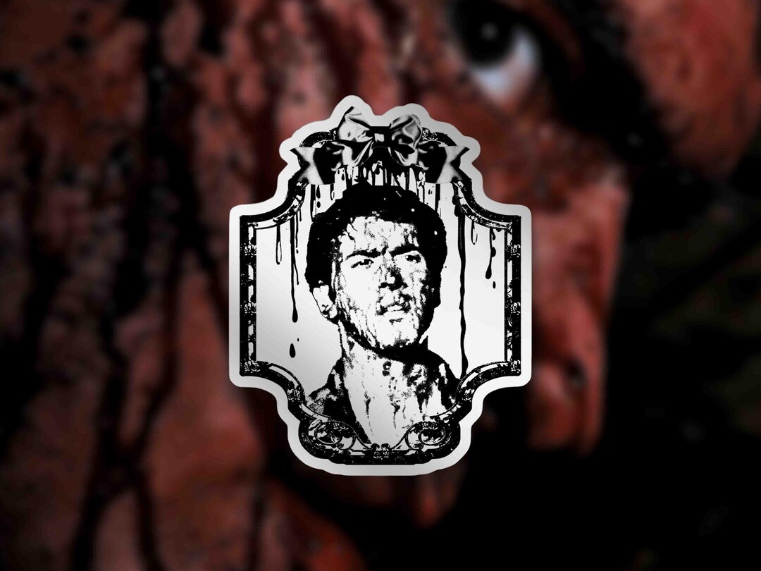 Ash Williams the Evil Dead Sticker Shiny Metallic - Etsy