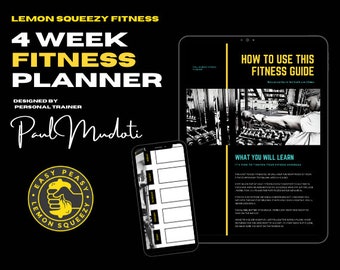 Printable/Downloadable/Digital Fitness Planner