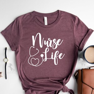 Nurse Stethoscope Shirt, Nurse Week, Nursing Shirt, Nursing School Tee, Nurse Tee, Gift for Nurse, Cute Nurse Shirt, Nurse Graduation