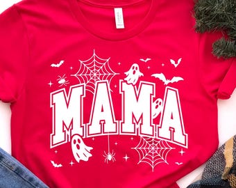 Spooky Mama Halloween Shirt, Funny Halloween Tee, Spooky Ghost Tee, Halloween Shirt, Spooky Mama Tee, Halloween Mama Shirt