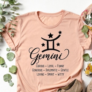 Gemini Zodiac Shirt, Gemini Gift, Gemini Horoscope Shirt, Gemini Astrology Shirt, Gemini Sign Shirt, Zodiac Shirt