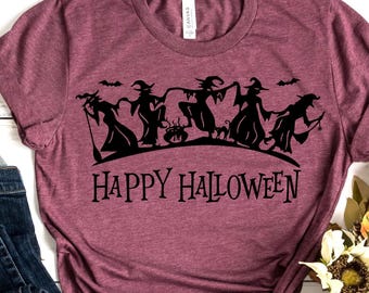 Dancing Witches Shirt, Happy Halloween Shirt, Halloween Witches Shirt, Halloween Party Shirt, Halloween Sisters Shirt, Funny Halloween Shirt