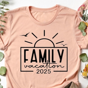 Familienurlaub 2025 Shirt, Familienurlaub Shirt, Familien passendes T-Shirt, personalisiertes T-Shirt, Familienreise, Familienausflug Shirt, Familiengeschenk T-Shirt
