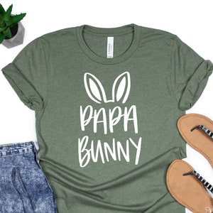 Papa Bunny, Papa Bunny Shirt, Bunny Shirt, Bunny Ear Shirt, Easter Bunny Shirt, Bunny Gift Shirt, Papa Bunny T-shirt