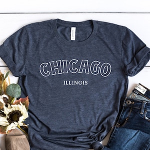 Chicago Shirt, Chicago Illinois Shirt, Travel Shirt, Traveler Shirt, Chicago Souvenir Shirt, Chicago Lover Shirt,  Chicagoans Shirt