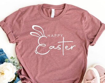 Happy Easter Bunny Shirt, Happy Easter Shirt, Easter Bunny Shirt, Easter Rabbit Shirt, Happy Easter Tee, Cute Easter Shirt, Gift for Easter