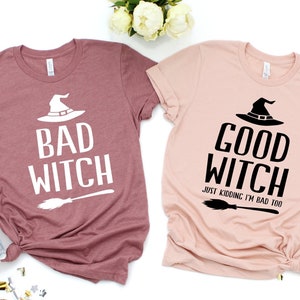 Gute Hexe, schlechte Hexe Shirts, Halloween Hexe Shirts, Halloween passende Shirts, Halloween Hexe T-Shirt, Halloween Hexe Tee, gruselige Hexe