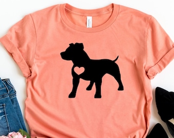 Pitbull Shirt, Pitbull Silhouette Shirt, Dog Shirt, Bully Shirt, Dog Silhouette Shirt, American Pitbull Shirt, American Bully Tee, Dog Tee