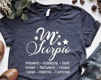Skorpion Sternzeichen Shirt, Skorpion Geschenk, Skorpion Horoskop Shirt, Skorpion Astrologie Shirt, Skorpion Zeichen Shirt, Sternzeichen Shirt