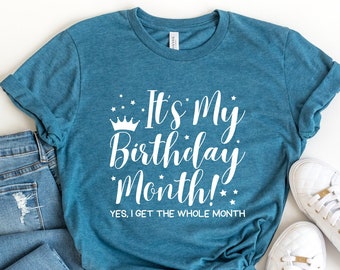 Birthday Month Shirt, Birthday Squad Shirt, Birthday Princess, Birthday Party Shirt,Party Shirt, Birthday Gift, Gift for Her, Birthday Girl