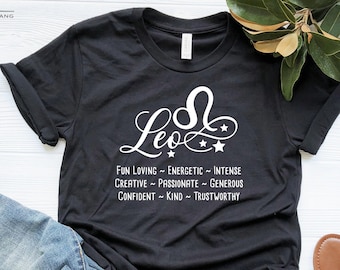 Leo Zodiac Shirt, Leo Gift, Leo Horoscope Shirt, Leo Astrology Shirt, Leo Sign Shirt, Zodiac Shirt