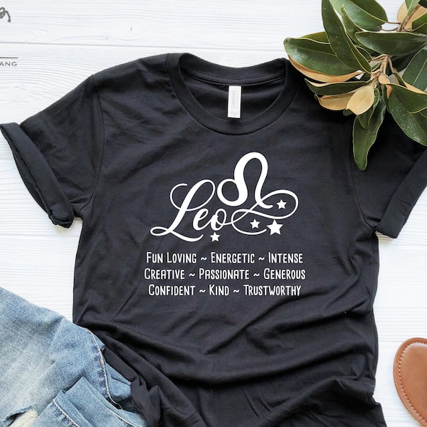 Leo Zodiac Shirt, Leo Gift, Leo Horoscope Shirt, Leo Astrology Shirt, Leo Sign Shirt, Zodiac Shirt