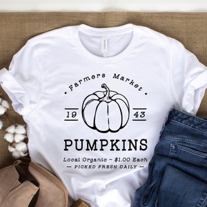 Farm Market Pumpkins Shirt, Farmers Pumpkin 1943 Shirt, Farmers Market Pumpkins Tee, Local Organic Pumpkins Shirt, Picked Fresh Daily Shirt