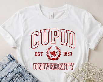 Cupid University Shirt, Happy Valentine's Day Shirt,Valentine's Day Shirt,Valentine's Shirt,Valentines Day Gift,Gift For Her