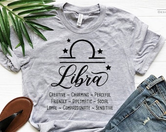 Libra Zodiac Shirt, Libra Gift, Libra Horoscope Shirt, Libra Astrology Shirt, Libra Sign Shirt, Zodiac Shirt