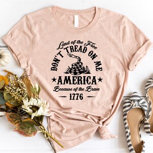 Don't Tread On Me Schlangen-Shirt, 4. Juli Shirt, amerikanisches Unabhängigkeitstag-T-Stück, Gedenktag-T-Stück, Vaterländisches Hemd, 4. Juli Geschenk-T-Stück